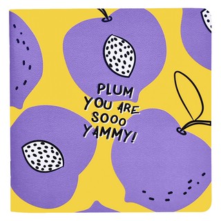 Скетчбук Fruits.слива 40 л, 17х17 см, мягкий переплет, скрепк...