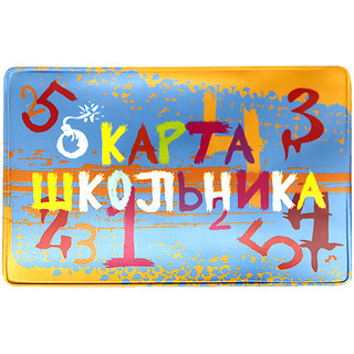 Обложка-карман для карт и пропусков 'Школьник' 64х96 мм, ПВХ, ДПС