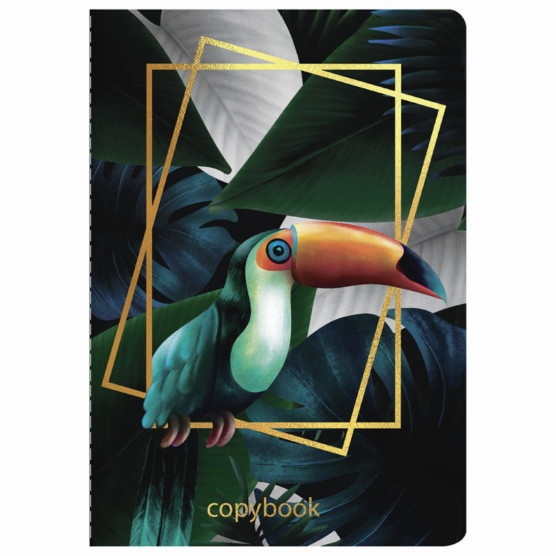 Тетрадь А5, 40 л. в клетку Brauberg.Тукан, обложка SoftTouch