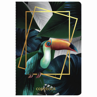 Тетрадь А5, 40 л. в клетку Brauberg.Тукан, обложка SoftTouch