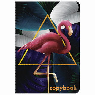 Тетрадь А5, 40 л. в клетку Brauberg.Flamingo, обложка SoftTouch