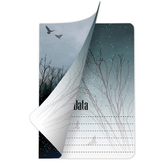 Тетрадь А5, 40 л. в клетку Braubegr.Волк, обложка SoftTouch, сшивка 3