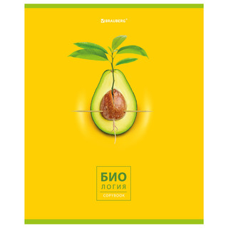 Тетрадь предметная Биология 'Avocado' 48 листов