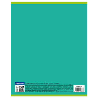 Тетрадь предметная Геометрия 'Avocado' 48 листов 7