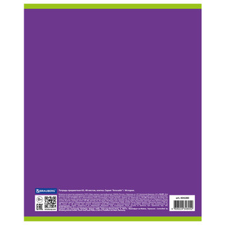 Тетрадь предметная История 'Avocado' 48 листов 7