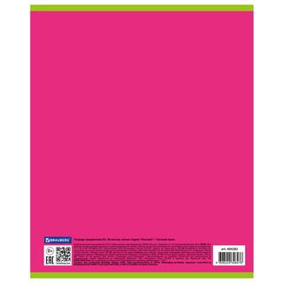 Тетрадь предметная Русский язык 'Avocado' 48 листов 7