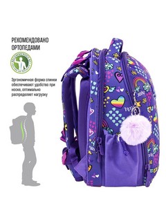Ранец Belmil Sturdy Girl Purple Unicorn SP 10