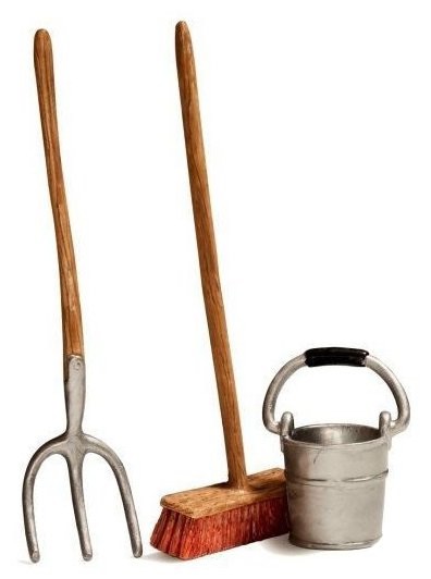 Schleich Игровой набор для чистки конюшни 42128