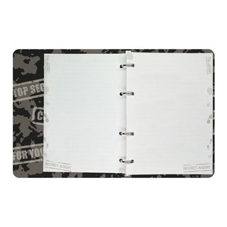 Тетрадь А5, 80 л, клетка 'Secret agent' на кольцах, Bruno Visconti 2