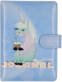 Блокнот А6, 128 л 'Memo Journal.Unicorn' с хлястиком, Bruno Visconti
