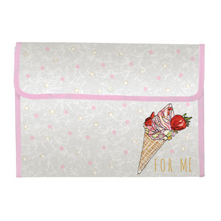 Папка конверт с окантовкой 'Мороженое' А4