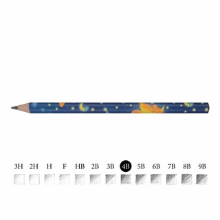 Карандаш ч/г HappyGraphix Jumbo. Волшебный лис, 4В 2