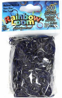 Резинки для плетения браслетов Rainbow Loom 'Средневековье' (темно-синие), 600 резиночек