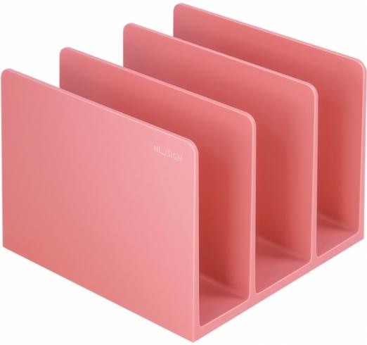Подставка-ограничитель для книг DELI.Nusign, розовая