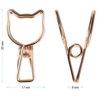 Зажимы для бумаг 33мм, 6 шт. Meshu 