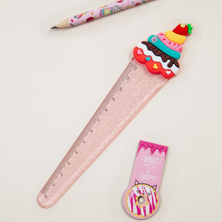 Линейка с топпером 12 см MESHU 