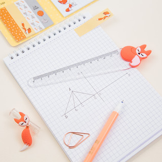 Линейка с топпером 12 см MESHU 'Fox' 6