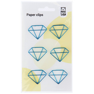 Скрепки фигурные 25мм, 6 шт. Meshu 