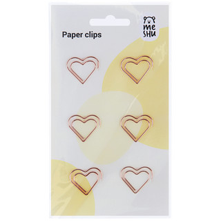 Скрепки фигурные 27мм, 6 шт. Meshu 