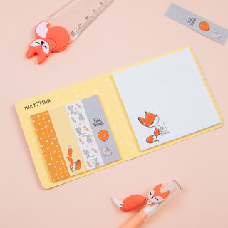 Флажки-закладки и самоклеящиеся блоки в наборе MESHU 'Fox&Rabbit' 4