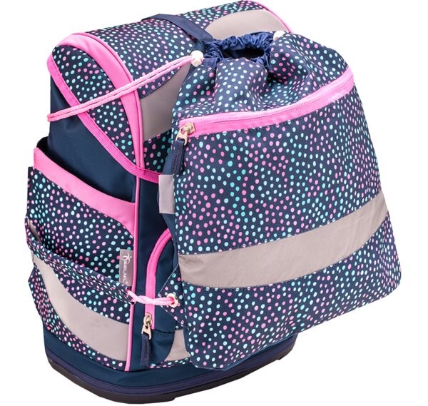 Ранец Belmil Smarty Amazing Polka Dot с наполнением (мешок для обуви)