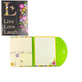 Блокнот А6 72л 'Цветы и птицы' Alingar, склейка + закладки-флажки, обложка ассорти. Цена за 1шт. 2