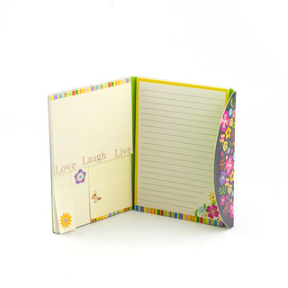 Блокнот А6 72л 'Цветы и птицы' Alingar, склейка + закладки-флажки, обложка ассорти. Цена за 1шт. 3