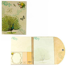 Блокнот А6 72л 'Цветы и птицы' Alingar, склейка + закладки-флажки, обложка ассорти. Цена за 1шт. 4