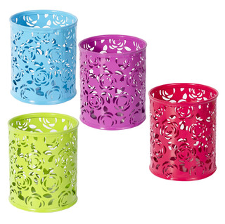 Подставка-стакан для канцтоваров металлическая круглая Alinga...