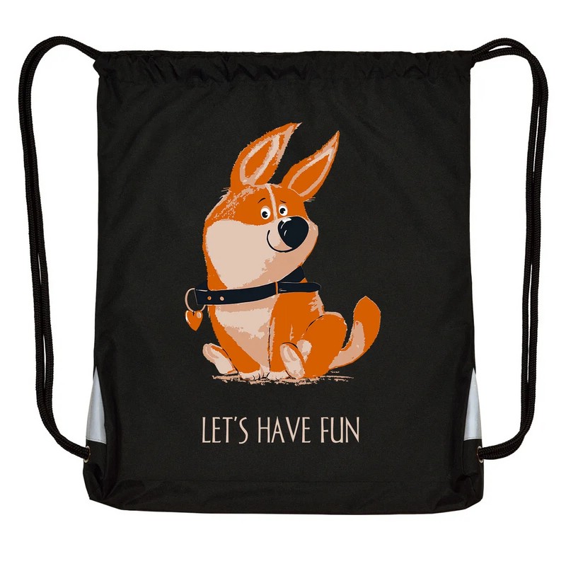 Мешок для обуви 'Забавный корги' 44х54 см