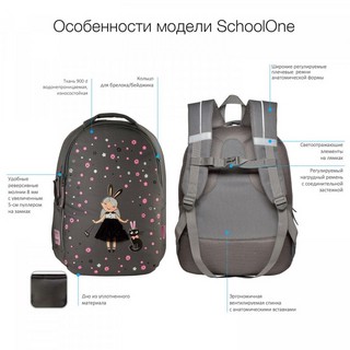 Рюкзак 'Авокадо. Любовь' классический суперлегкий, с эргономичной спинкой 5