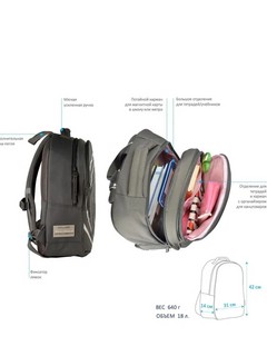 Рюкзак суперлегкий, с эргономичной спинкой 'From heart'  4