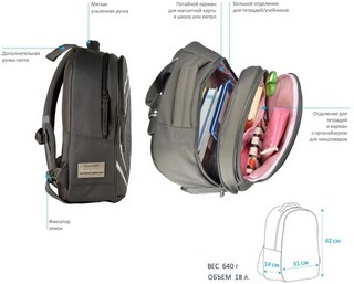 Рюкзак суперлегкий, с эргономичной спинкой 'Парашютики'  4