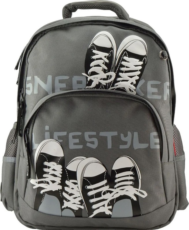 Рюкзак с эргономичной спинкой 'Кеды' серый