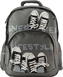 Рюкзак с эргономичной спинкой 'Кеды' серый 1