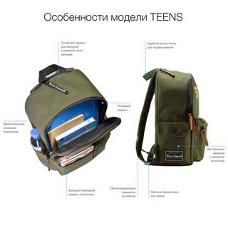 Рюкзак молодежный 'Футбол' черный 7