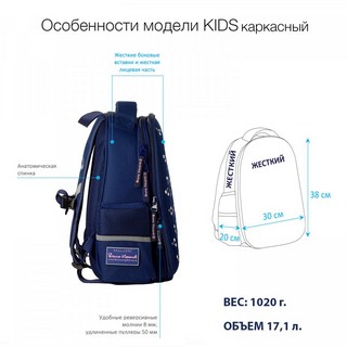 Рюкзак-капсула 'Взгляд зверя. Волк' с эргономичной спинкой, BrunoVisconti 7