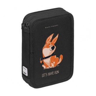 Пенал 'Забавный корги' 2 отделения, 200х130 мм, Bruno Visconti 3