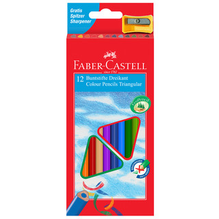 Карандаши цветные Faber-Castell "Ecopen" 12цв., трехгран., за...