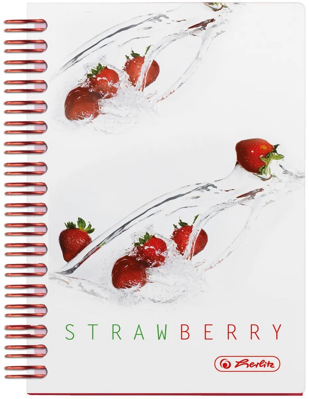 Блокнот Fresh Fruit.Клубника, А6, 100л, клетка, Herlitz