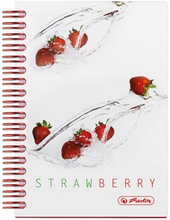 Блокнот Fresh Fruit.Клубника, А6, 100л, клетка, Herlitz