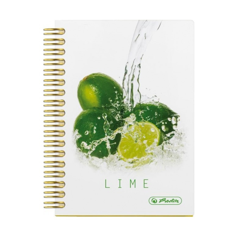 Блокнот Fresh Fruit.Лайм, А6, 100л, клетка, Herlitz