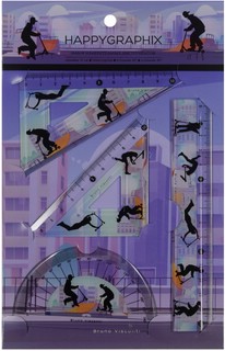 Набор геометрический HappyGraphix 'Самокаты' 4 шт в наборе 2