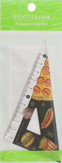 Треугольник 30 градусов HappyGraphix 'Гамбургер' пластиковый, Bruno Visconti 2