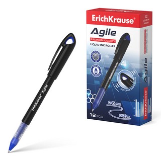 Ручка-роллер ErichKrause.Agile, цвет чернил синий 1