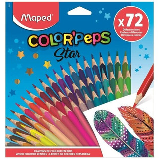 Карандаши цветные 72 цвета, трехгранные, Maped
