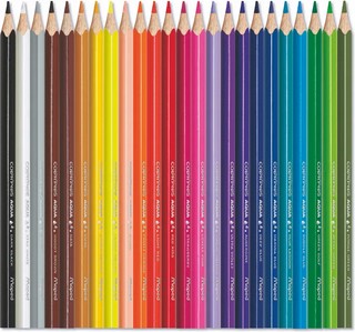 Карандаши акварельные 24 цвета с кистью, Maped Color Peps Aqua, металлическая коробка 2