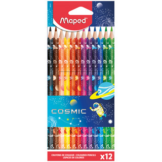 Карандаши цветные 12 цветов "Color'Peps Cosmic" пластиковые, Maped