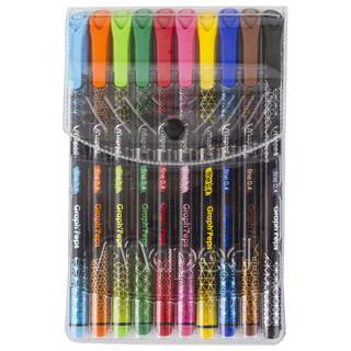 Набор капиллярных ручек (линеров) MAPED 10 цветов 'Graph'Peps' трехгранные 2