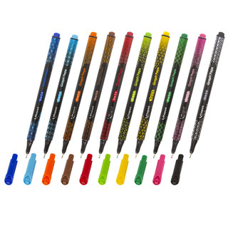 Набор капиллярных ручек (линеров) MAPED 10 цветов 'Graph'Peps' трехгранные 3